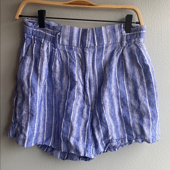 H&M Pants - H&M Blue Striped Women's Shorts